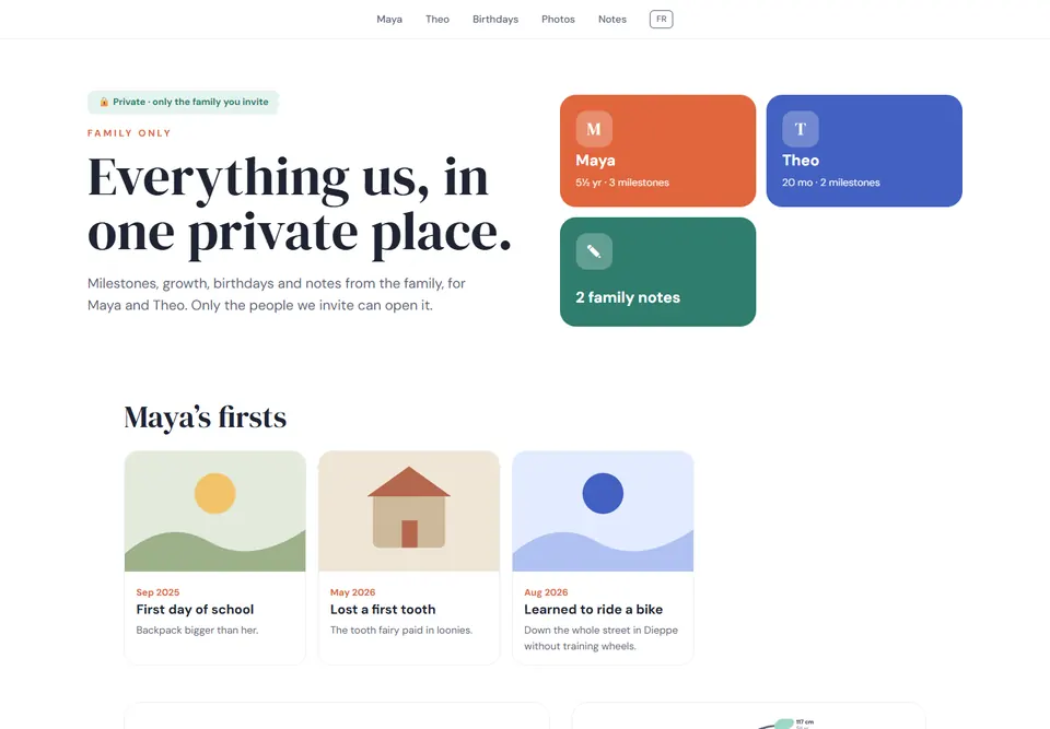 Bright family hub