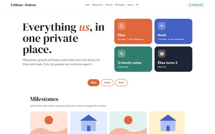 Bright family hub